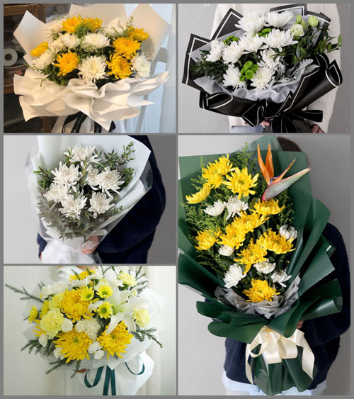 湖北黄冈市浠水县团陂镇胡畈村白事花束代送